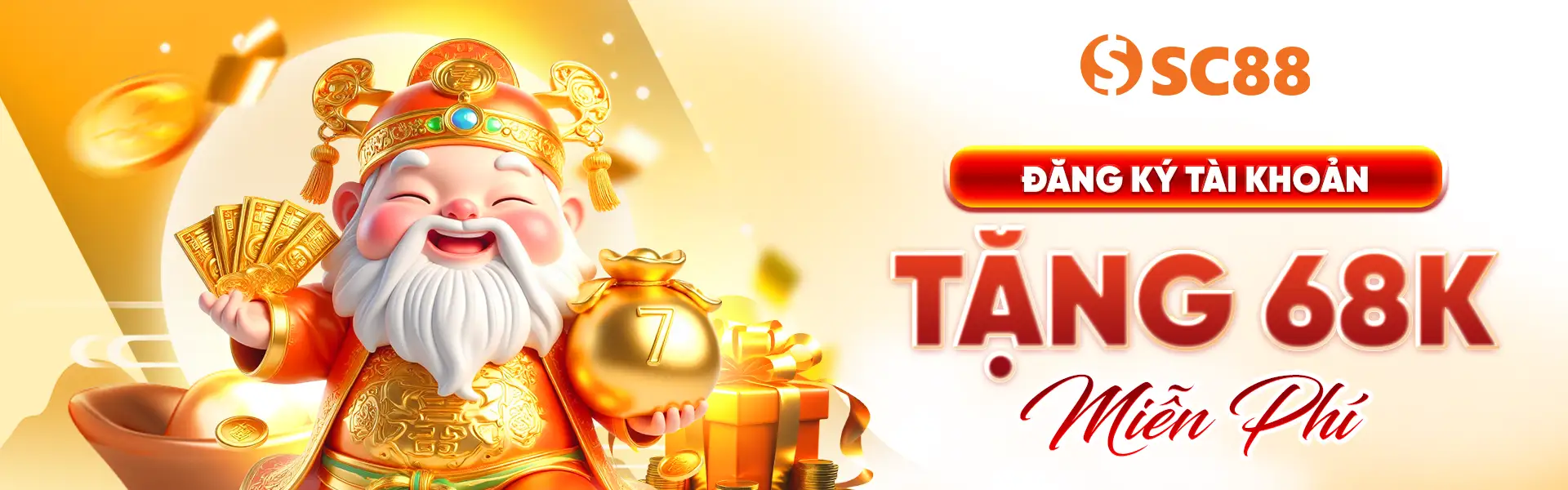 Đăng ký tài khoản, tặng 68k miễn phí